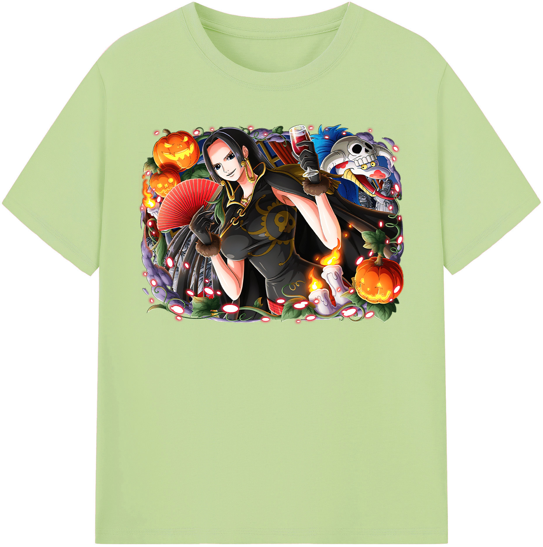 ワンピース ボア・ハンコック ONE PIECE Boa·Hancock 綿100％半袖Tシャツ（フロントプリント）